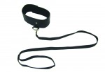 S&m Black Leash & Collar